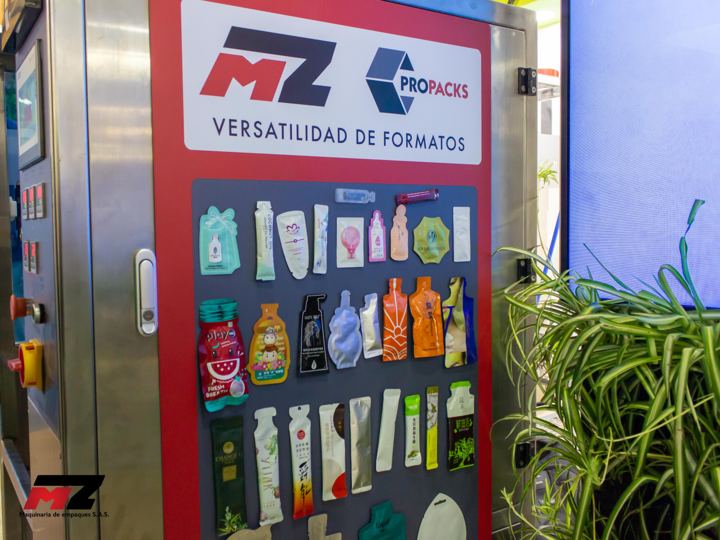 Muestras de empaques flexibles producidos con equipos MZ y PROPACKS